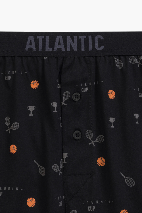 Bokserki Atlantic 2MBX-052 2-pak czarny/niebieski