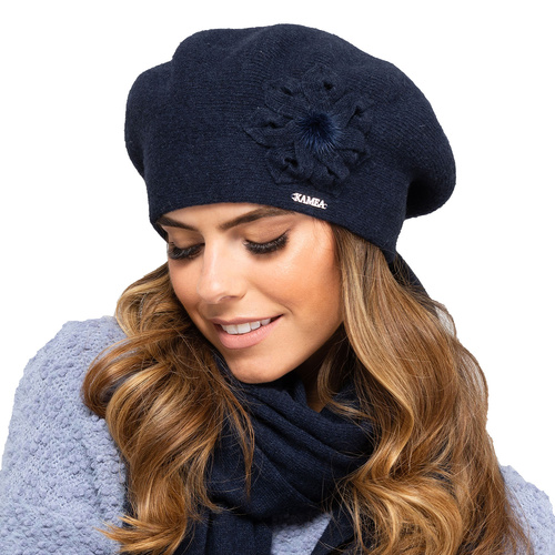 Kamea Sewilla Nakrycie głowy beret, granat