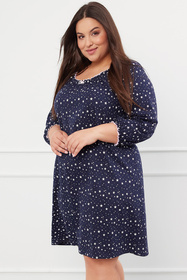 Koszula Italian Fashion Arugia r.3/4 druk/granat