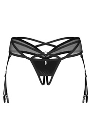 Stringi otwarte Obsessive Dominna crotchless thong black