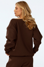 Komplet bluza+spodnie Dkaren Rehema-Kpl czekolada