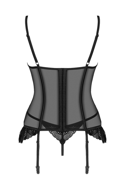 Gorset sexy Obsessive Serena Love corset czarny