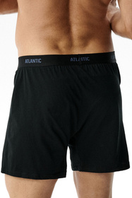 Atlantic 2MBX-0255 bokserki męskie 2-pack luźny krój, czarny/denim