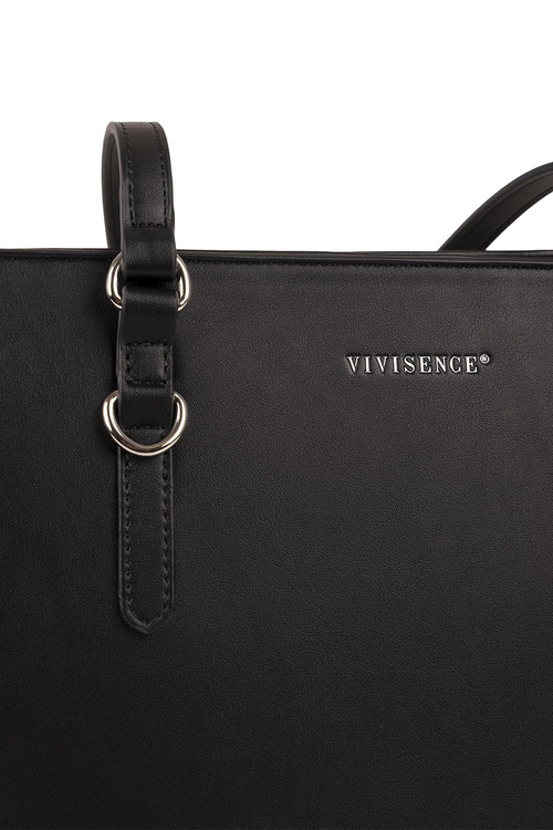 Vivisence T0017 torebka na ramię z zamkiem black