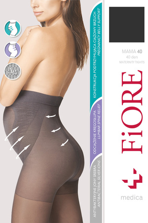 Wyrób pończoszniczy rajstopy Fiore Mama 40 den M5209 black