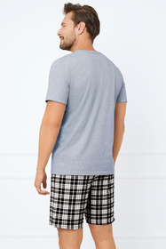 Piżama Italian Fashion Klark kr.r. kr.sp. melanż/druk