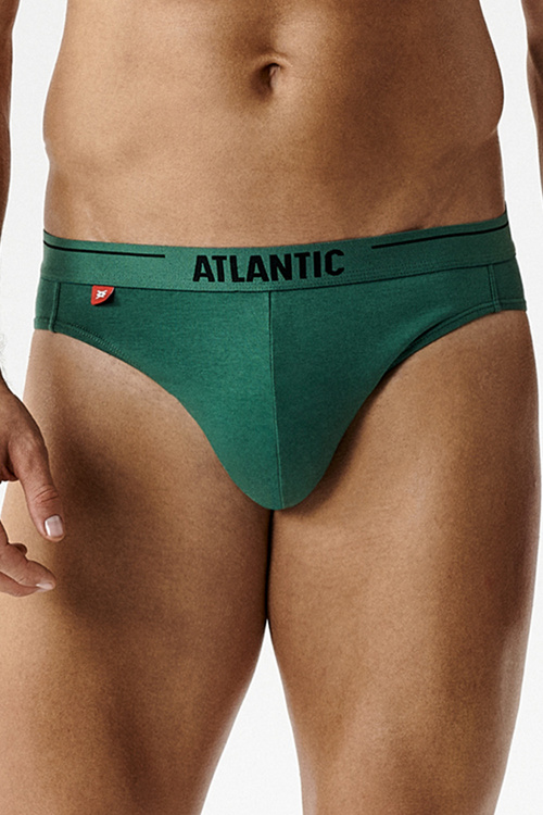 Atlantic 5SMP-004 5-pack slipy klasyczne z logo zielony/granat/niebieski/indygo/ciemnoniebieski