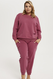 Italian Fashion Panama dł.r. dł.sp. Dres homewear, malina