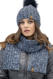 Szalik Vivisence 7107 granatowy