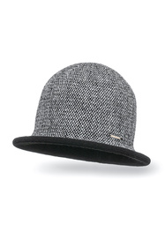 Kapelusz Vivisence 7044 czarna pepitka 