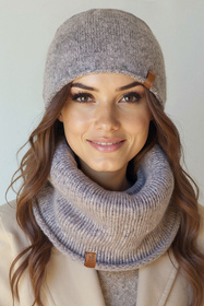 Czapka Vivisence 70115 szary