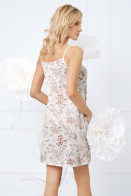 Nocna koszula Italian Fashion Solita ws.r. druk/kremowy