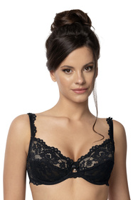 Biustonosz miękki Róża Newia czarny