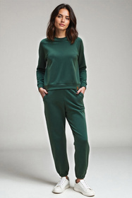 Komplet bluza+spodnie Vivisence 9204kmpl zielony