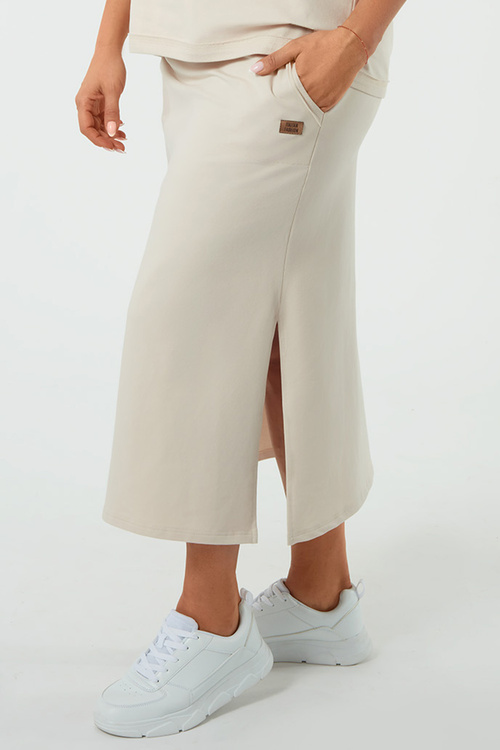 Spódnica Italian Fashion Stella maxi beż