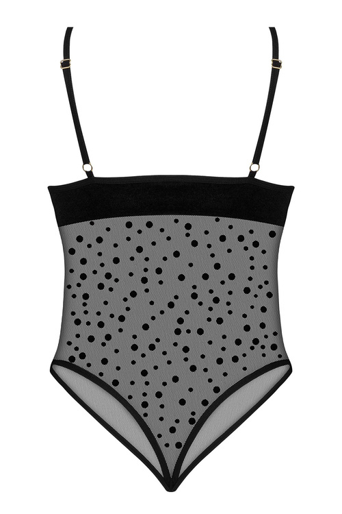 Beauty Night Amalia teddy body, koronkowe wykończenia black