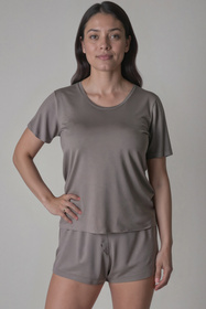 Komplet koszulka + szorty Vivisence 2042 szary
