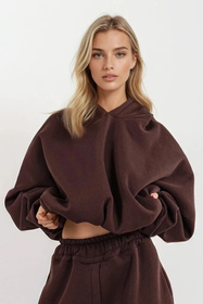 Komplet bluza+spodnie Dkaren DK-K-B27 czekolada