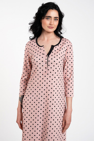 Nocna koszula Italian Fashion Marit r.3/4 druk/różowy 