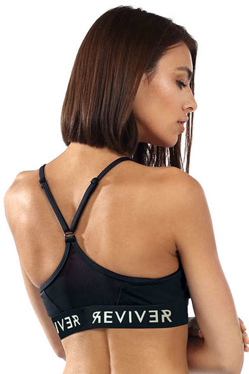 Reviver F5523 Top fitness, czarny-biel