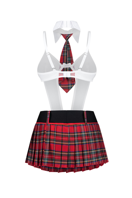 Obsessive College Girl kostium pięcioczęściowy, red