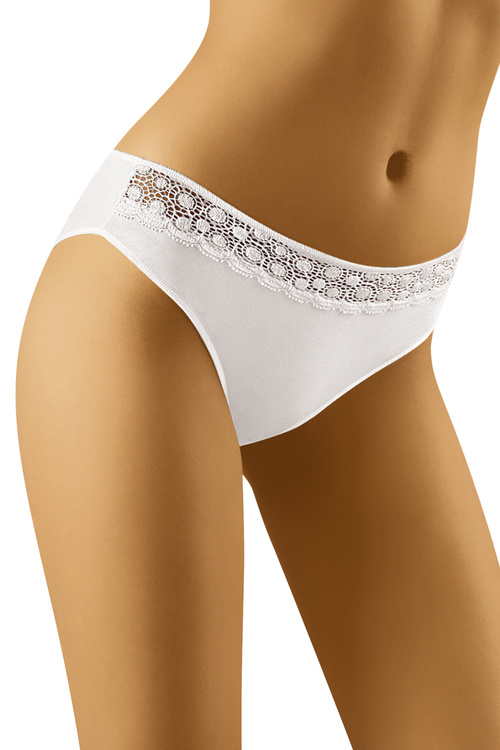 Majtki figi Wol-Bar Soft Tender biały