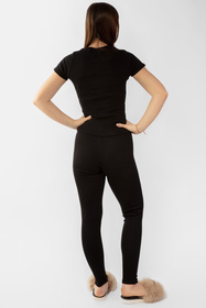 Komplet legginsy + bluzka Dkaren Halima-Kpl czarny 