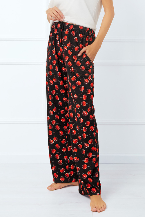 Spodnie dres Italian Fashion Cherry dł.sp. druk/czarny