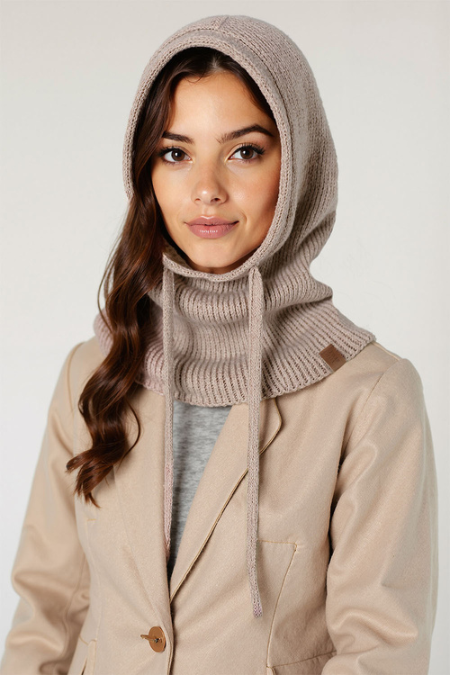 Kaptur balaclava Vivisence 70111 beżowy