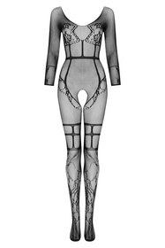 Body bodystocking Beauty Night Lorna BN6730 black