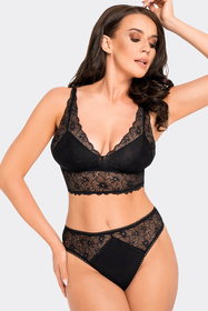 Majtki wysokie figi Babell BBL 191 czarny