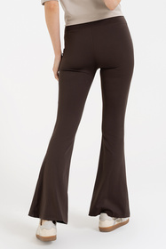 Moraj RDL2200-012 legginsy dzwony wysoki stan brown