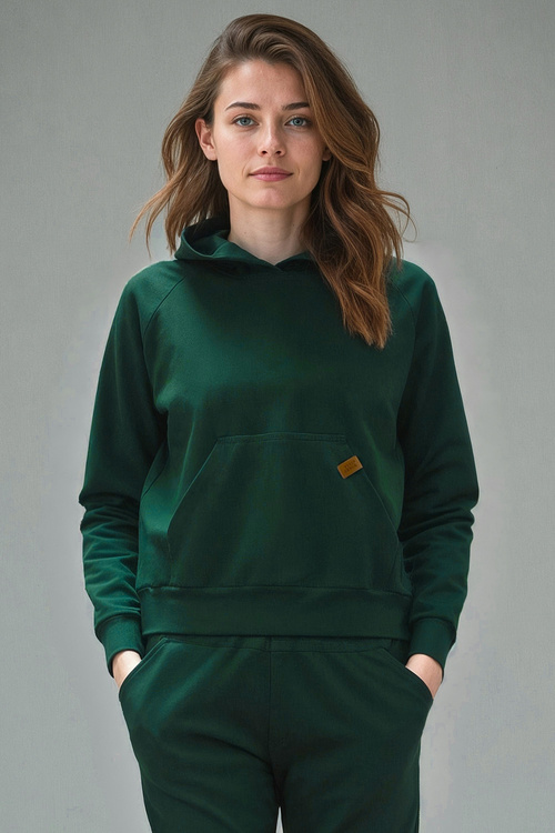 Bluza nierozpinana Vivisence 9003 zielony