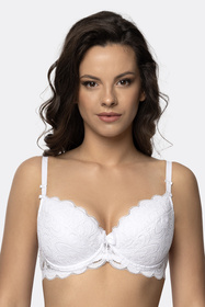 Biustonosz push-up Róża Termena biały