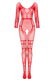 Body bodystocking Beauty Night Lorna BN6731 red