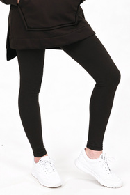 Vivisence 9106 legginsy prążkowane z bawełny brązowy