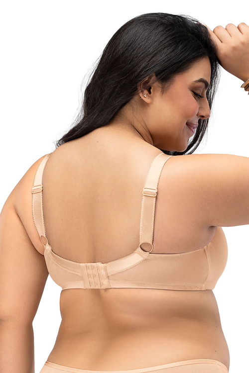 Biustonosz miękki Nessa Salma crop top beż