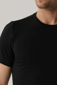 Atlantic BMV-050 t-shirt męski z bambusa czarny