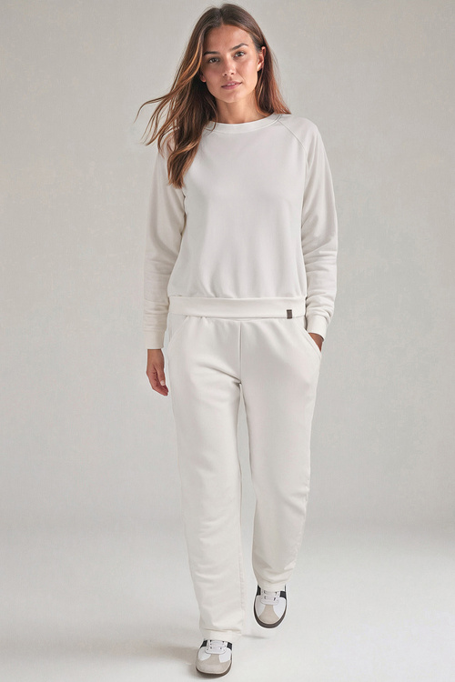Komplet bluza+spodnie Vivisence 9205kmpl biały