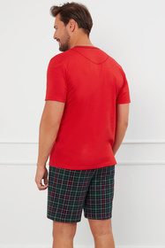 Piżama Italian Fashion Fogo kr.r. kr.sp. czerwony/druk