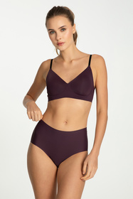 Biustonosz braletka Julimex Simple T-shirt bra dark plum