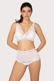 Biustonosz braletka Róża Gizela biały