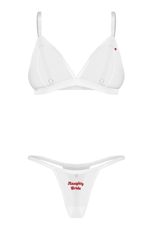 Obsessive Weddya Bride komplet 3-pcs white