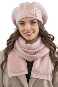 Vivisence 7006 Nakrycie głowy beret, różowy
