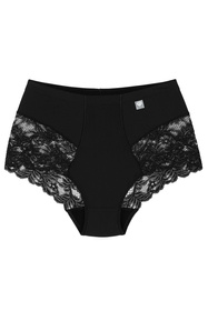 Wol-Bar Diamond 3506 Majtki wysokie figi, czarny