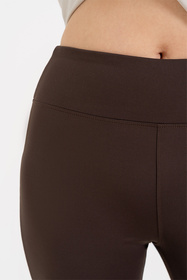 Moraj RDL2200-012 legginsy dzwony wysoki stan brown