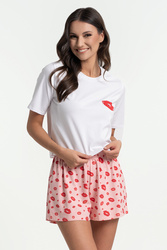 Moraj PDD3900-019 piżama z krótkim rękawem i szortami pink