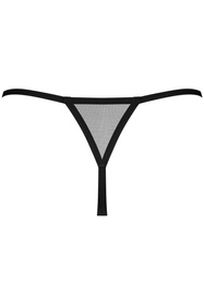 Stringi otwarte Obsessive Novenes crotchless teddy black 