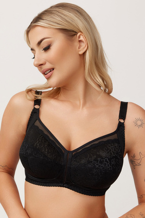 Biustonosz półusztywniany Azal 024 czarny