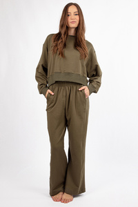 Komplet bluza+spodnie Dkaren DK-K-B23 khaki